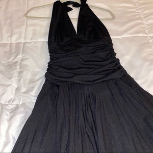 Black formal halter style dress